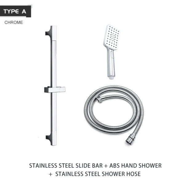 Barre de douche coulissante réglable – Acier inoxydable SUS304