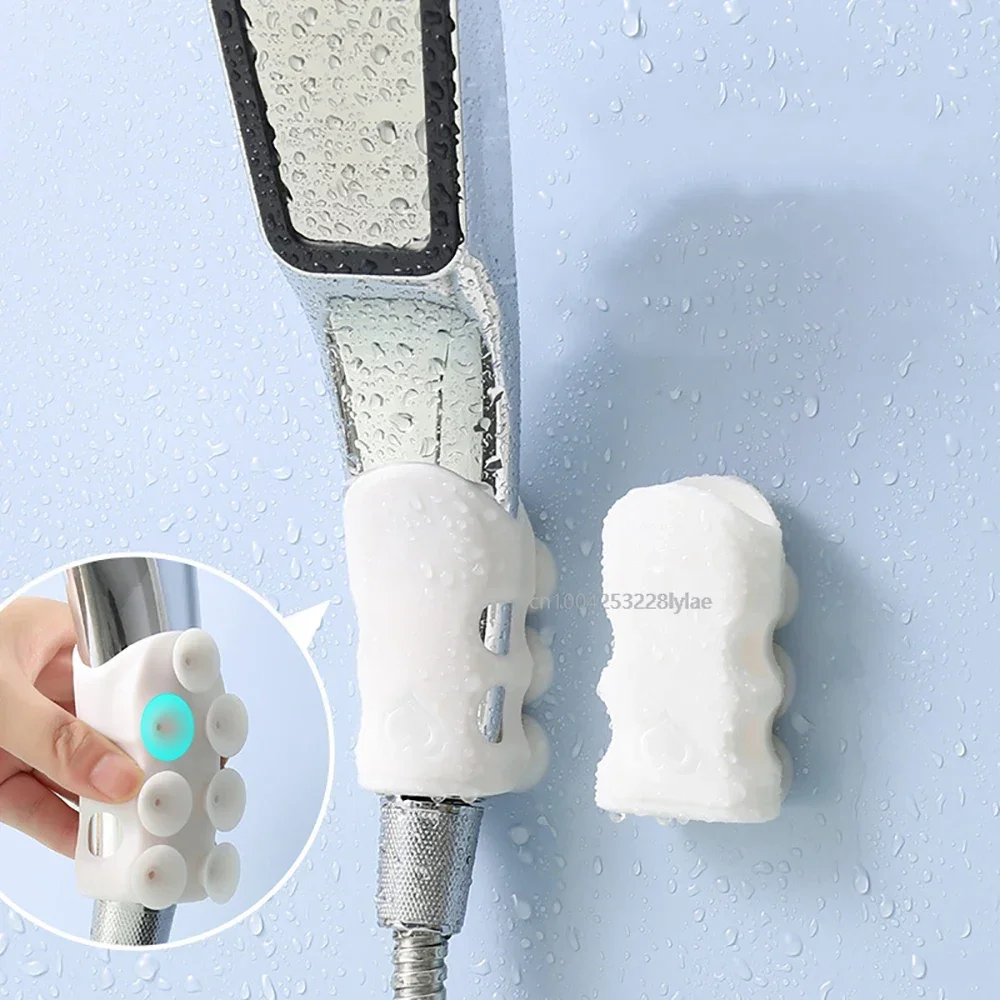 Support de pomme de douche en silicone réutilisabl