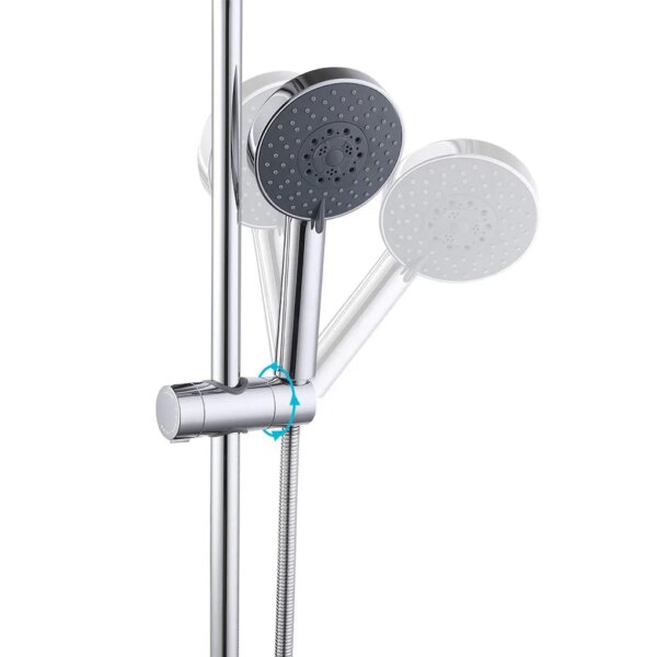 33538-cbaaf6.jpg Support de pomme de douche chromé, réglable 20 ~ 25mm ABS, accessoires universels