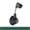 Support de pommeau de douche à ventouse réglable – Rotation multi-angle