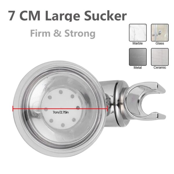 Support de douche universel à ventouse manuelle – Fixation forte