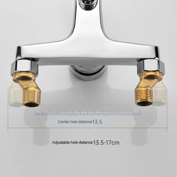 Mitigeur mural lavabo à double sortie – Alliage de zinc