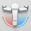Mitigeur mural lavabo à double sortie – Alliage de zinc