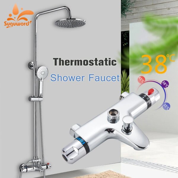 mitigeur douche ensemble de robinets thermostatiques pour salle de bain et douche