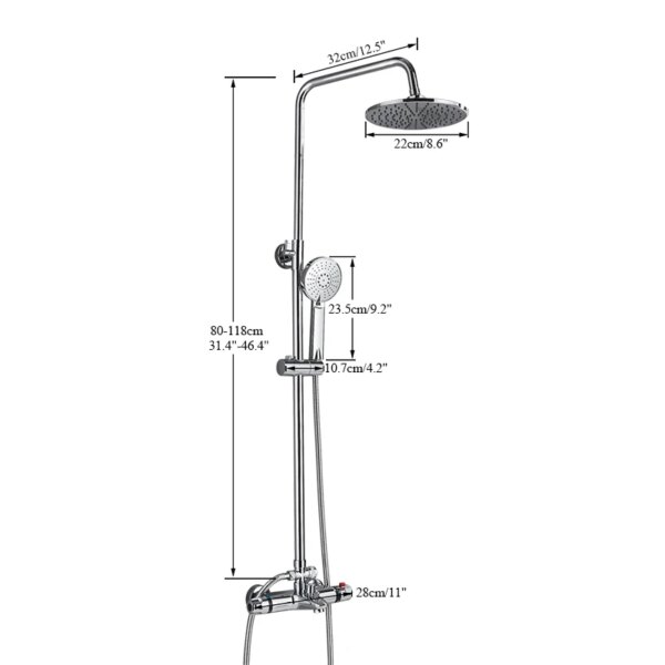 mitigeur douche ensemble de robinets thermostatiques pour salle de bain et douche
