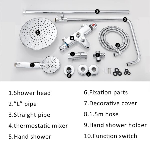 mitigeur douche ensemble de robinets thermostatiques pour salle de bain et douche