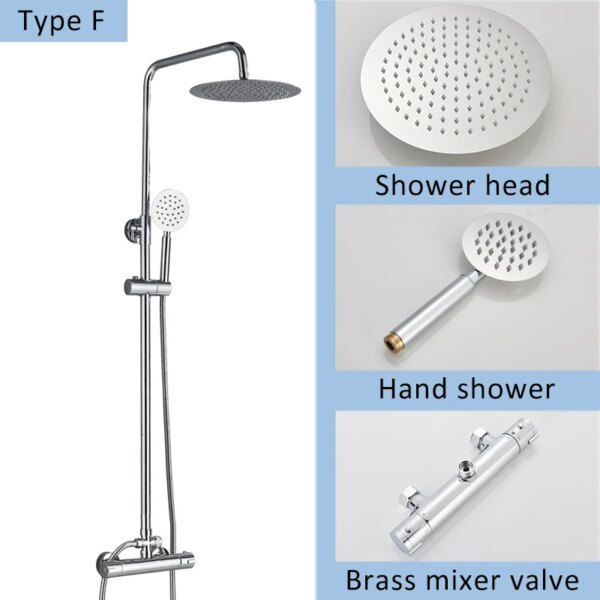 Mitigeur douche thermostatique complet