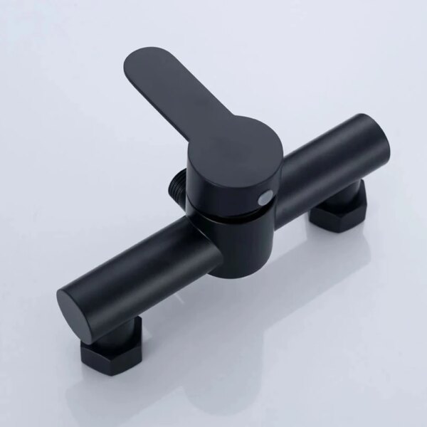 34288-28f54e.jpeg Mitigeur douche mural inox noir â Robinet eau chaude/froide avec cartouche