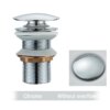 Bonde lavabo pop-up dorée – Bouchon de vidange avec siphon