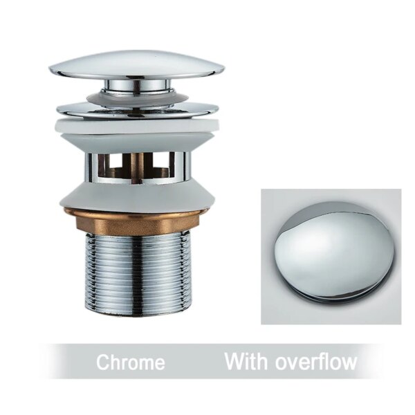 34332-99724a.jpg Bonde lavabo pop-up dorée – Bouchon de vidange avec siphon