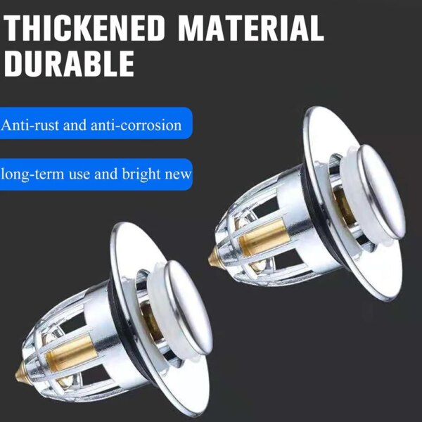 34375-c4e89e.jpeg Bonde de lavabo pop-up universelle avec filtre – Anti-cheveux