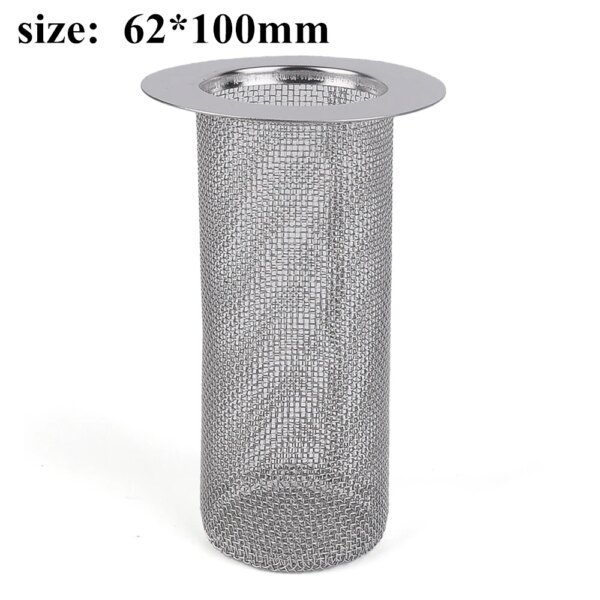 bonde lavabo Filtre de vidange de sol en acier inoxydable, panier à mailles, antirouille