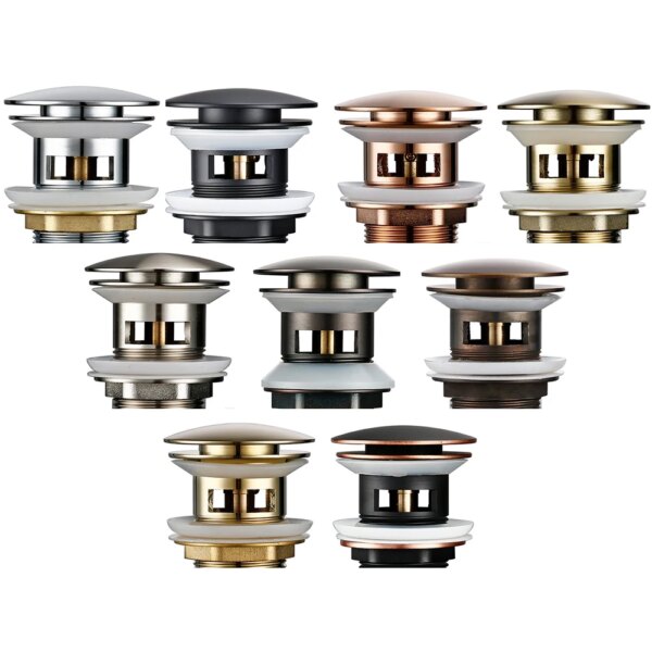 bonde lavabo Bagnolux évier de lavabo multicolore rond anti-salissure