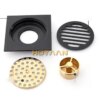 34574-401d52.jpg Bonde de douche carrée en laiton noir – Grille de sol
