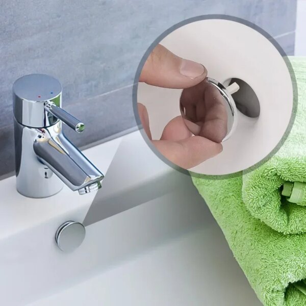 34701-a37d0d.jpg bonde lavabo Couvercle de trop-plein en plastique pour évier de cuisine, trou chromé de remplacement