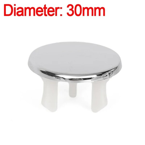 bonde lavabo Couvercle de trop-plein en plastique pour évier de cuisine, trou chromé de remplacement