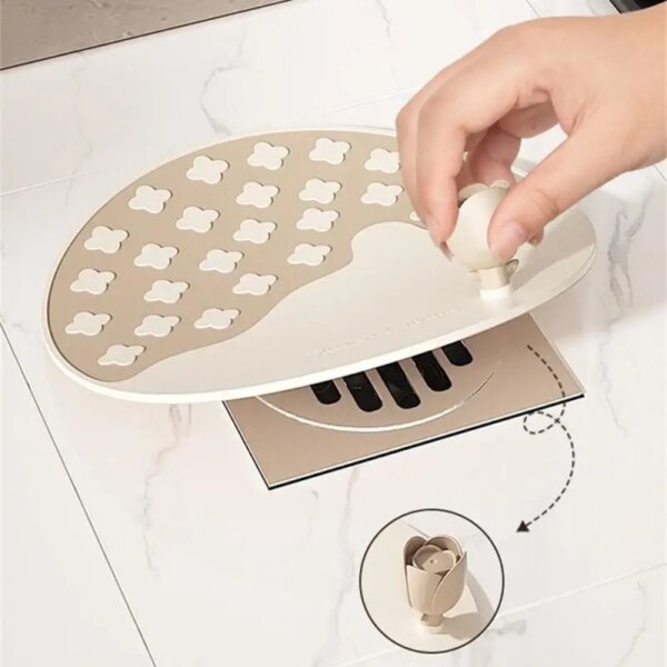 Bonde lavabo silicone anti-odeur universelle