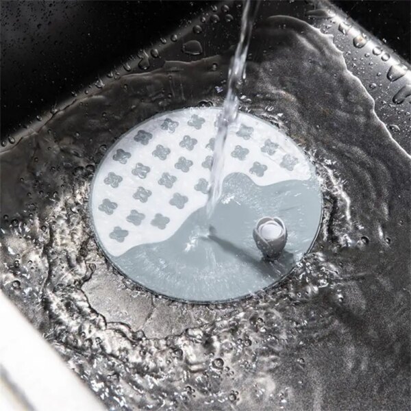 Bonde lavabo silicone anti-odeur universelle