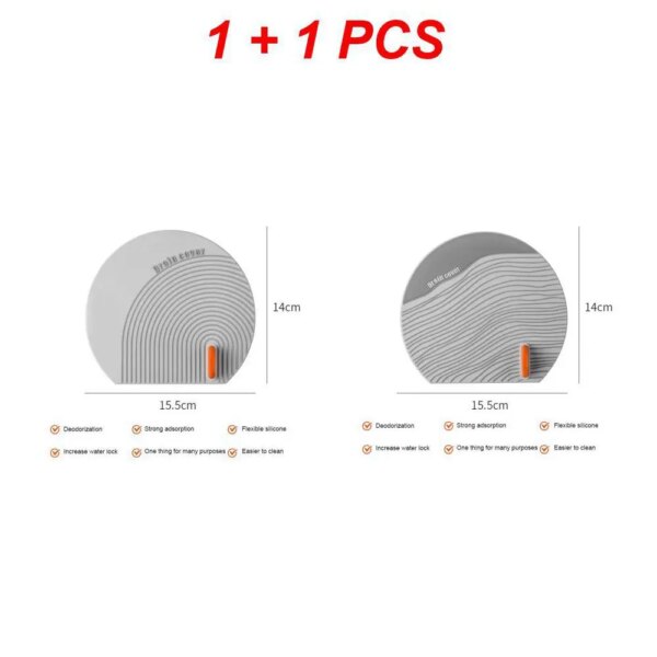 Bonde lavabo silicone anti-odeur universelle