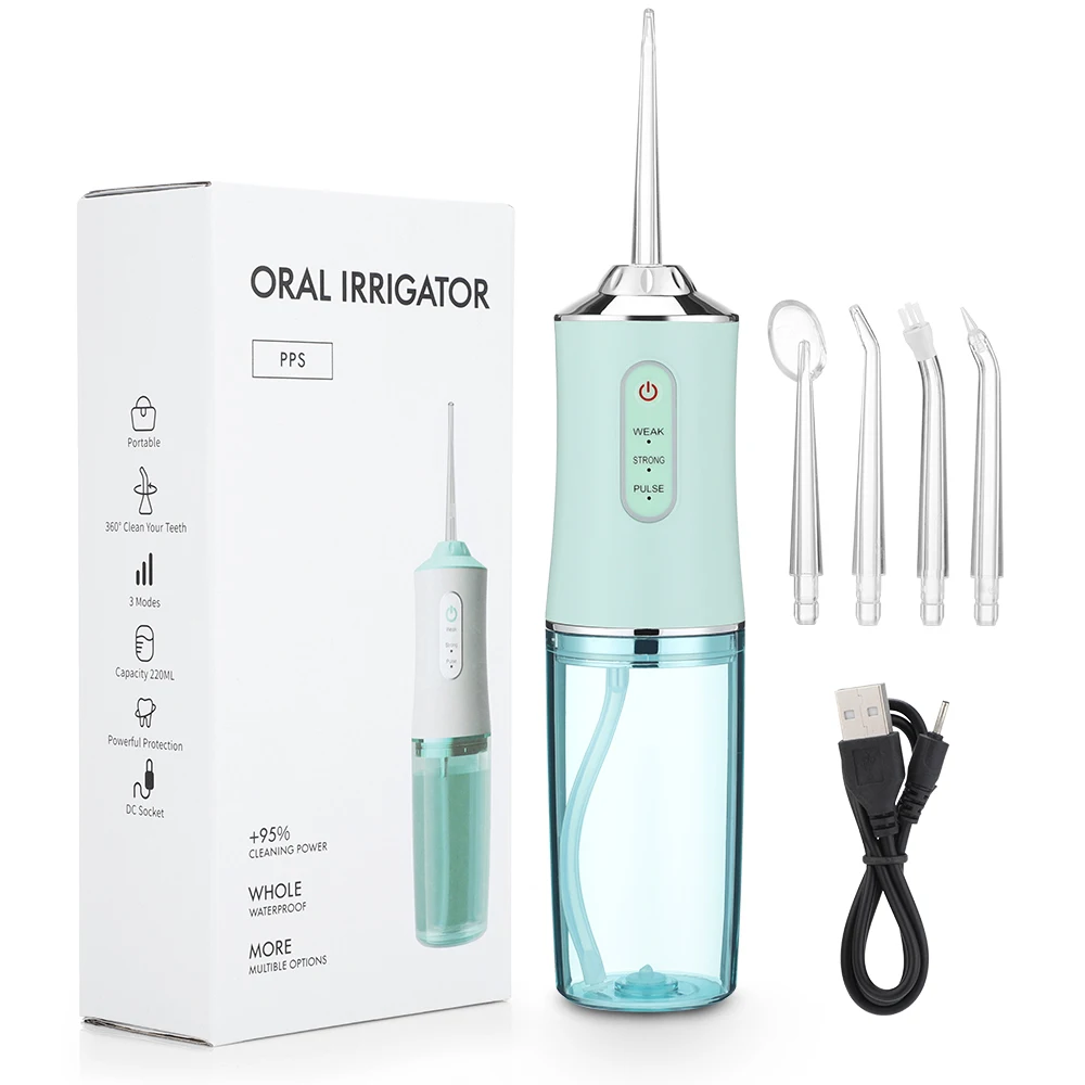 Irrigateur buccal électrique USB – Jet dentaire portable 220ml
