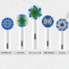 brosse a dent  Recharge pour têtes de brosse à dents électrique, 4 pièces/ensemble