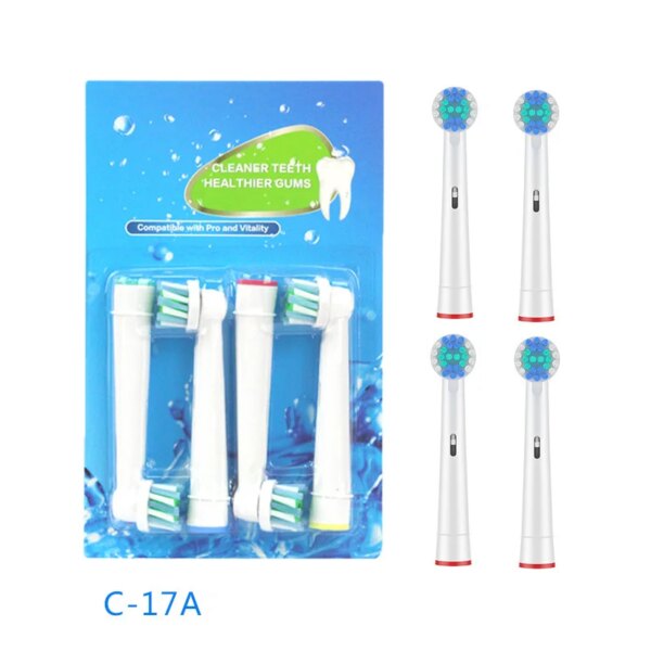 brosse a dent  Recharge pour têtes de brosse à dents électrique, 4 pièces/ensemble