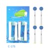 brosse a dent  Recharge pour têtes de brosse à dents électrique, 4 pièces/ensemble