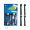 brosse a dent  Recharge pour têtes de brosse à dents électrique, 4 pièces/ensemble