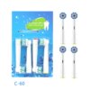brosse a dent  Recharge pour têtes de brosse à dents électrique, 4 pièces/ensemble