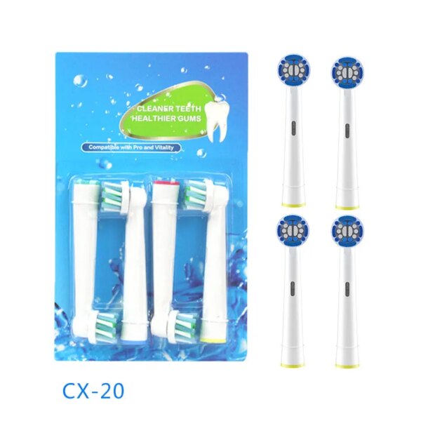 3584-476d51.jpg brosse a dent Recharge pour têtes de brosse à dents électrique, 4 pièces/ensemble