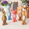 Brosse à dents rétractable pour enfants, en forme d'animal, poils souples, soins d'hygiène buccale