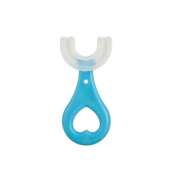 Brosse à dents en forme de U pour enfants, 2 pièces, Instrument de brossage des dents pour bébés, nettoyage Oral, outils de brossage des dents