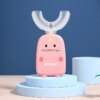 Brosse à dents manuelle en forme de U pour enfants, outil de nettoyage des dents en Silicone souple, outil de blanchiment des dents, brosse buccale à dessin animé, 1 pièce
