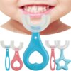 3769-6439e0.jpg Brosse à dents en Silicone pour enfants, 360 degrés, en forme de U, soins buccaux, nettoyage
