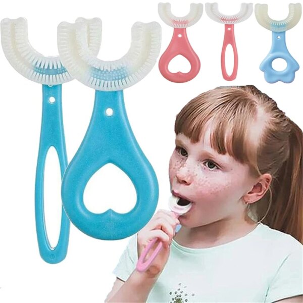 3769-cb98fc.jpg Brosse à dents en Silicone pour enfants, 360 degrés, en forme de U, soins buccaux, nettoyage