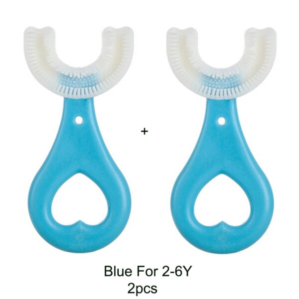 3782-3b6e6d.jpg Brosse à dents en Silicone pour enfants, 360 degrés, en forme de U, soins buccaux, nettoyage