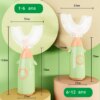 3822-108677.jpg Brosse à dents en forme de U pour enfants, anneau de dentition à 360 degrés pour bébés, brosse à dents en Silicone pour tout-petits, soins buccaux, nettoyage, 1-12 ans brosse a dent enfant