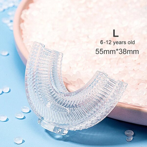 3835-d427e2.jpg Brosse à dents en forme de U pour enfants, anneau de dentition à 360 degrés pour bébés, brosse à dents en Silicone pour tout-petits, soins buccaux, nettoyage, 1-12 ans brosse a dent enfant