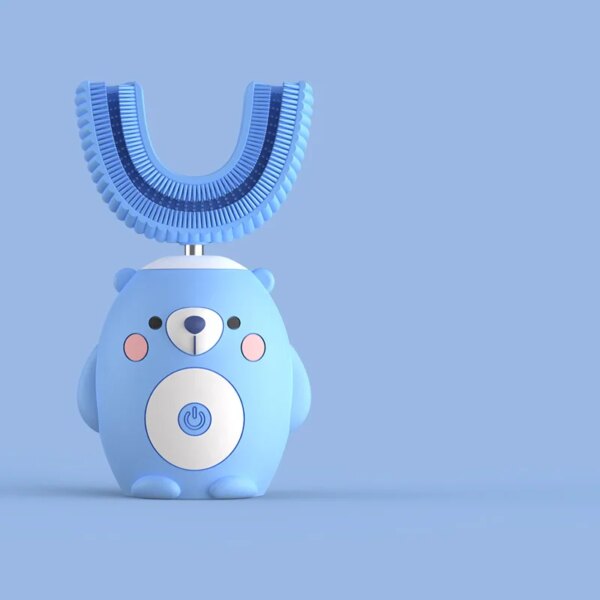 Brosse à dents électrique de Type Oral en U, artefact de brosse à dents en Silicone en forme de U pour enfants de plus de 2-6-12 ans