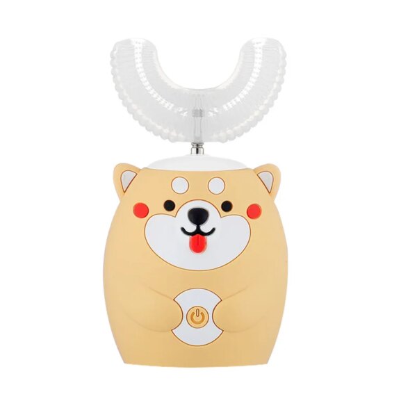 Brosse à dents électrique de Type Oral en U, artefact de brosse à dents en Silicone en forme de U pour enfants de plus de 2-6-12 ans