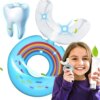 Enfants 360 Degrés Donut Manuel Brosse À Dents Enfants Silicone U en forme de Brosse À Dents De Bande Dessinée Cadeau Pour 2-6-12 Ans