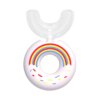 Enfants 360 Degrés Donut Manuel Brosse À Dents Enfants Silicone U en forme de Brosse À Dents De Bande Dessinée Cadeau Pour 2-6-12 Ans