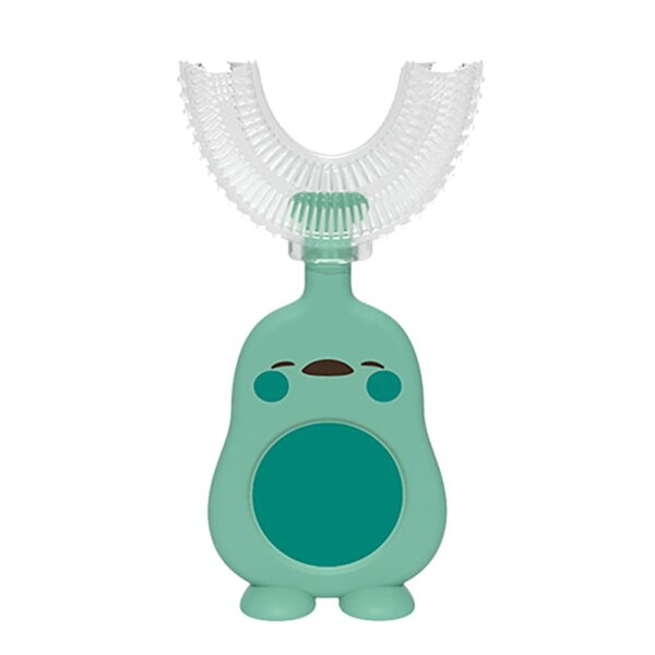 Brosse à dents bébé en silicone souple forme U – Nettoyage doux