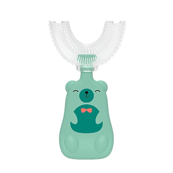 Brosse à dents bébé en silicone souple forme U – Nettoyage doux