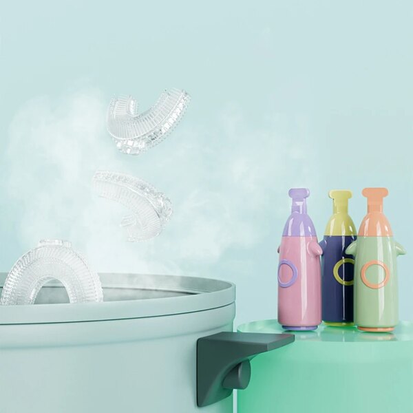 Brosse à dents pour enfants en forme de U à 360 °, soins des dents pour le nettoyage des dents, brosse à dents pour enfants, brosse à dents pour bébé, soins dentaires