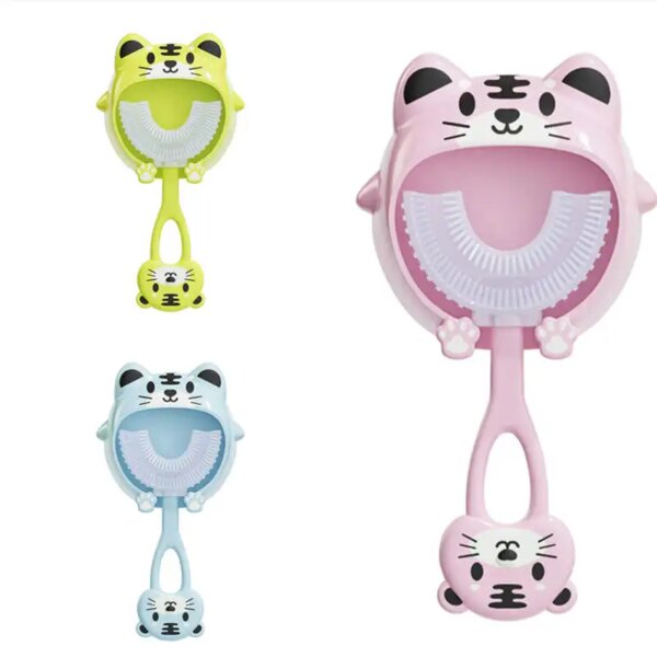 4095-b4ac90.jpg Brosse à dents en forme de U pour enfants de 2 à 12 ans, brosse à dents avec support en Silicone, pour nettoyage