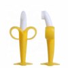 Brosse à dents en Silicone pour bébé, sans BPA, forme banane, anneau de dentition sûr, jouets à mâcher, anneau de dentition, cadeau, accessoire pour bébé