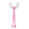 Brosse à dents en forme de U pour enfants de 2 à 12 ans, avec poignée en Silicone, soins buccaux, brosse de nettoyage, cadeaux pour bébés