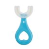 Brosse à Dents Enfant en Forme U – Silicone Souple & Nettoyage