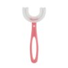 Brosse à dents en forme de U pour enfants de 2 à 12 ans, avec poignée en Silicone, soins buccaux, brosse de nettoyage, cadeaux pour bébés